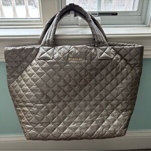 MZ Wallace Metallic Quilted Tote